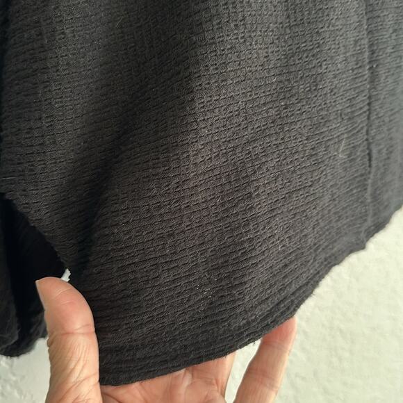 Maeve Anthropologie Stretchy Black Dolman Sleeve Gauzy Viscose Top Small - Picture 4 of 7